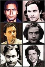 Un collage dei vari volti di Bundy negli anni